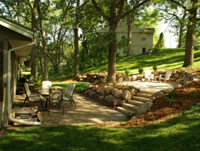 Hardscaped Patio in Roseville, MN Hardscaped Patio in Roseville, MN